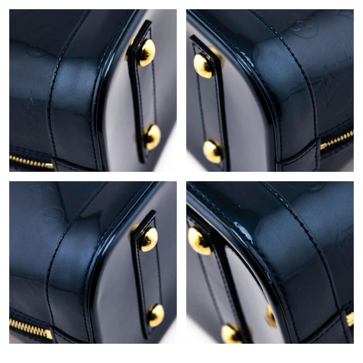 Louis Vuitton Bleu Nuit Monogram Vernis Alma PM