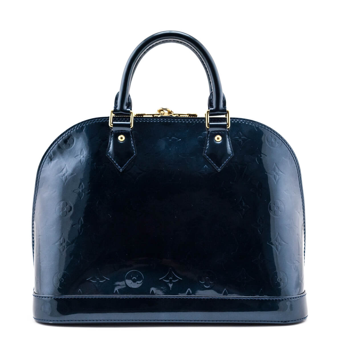 Louis Vuitton Bleu Nuit Monogram Vernis Alma PM
