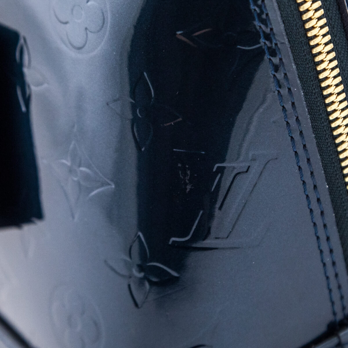 Louis Vuitton Bleu Nuit Monogram Vernis Alma PM