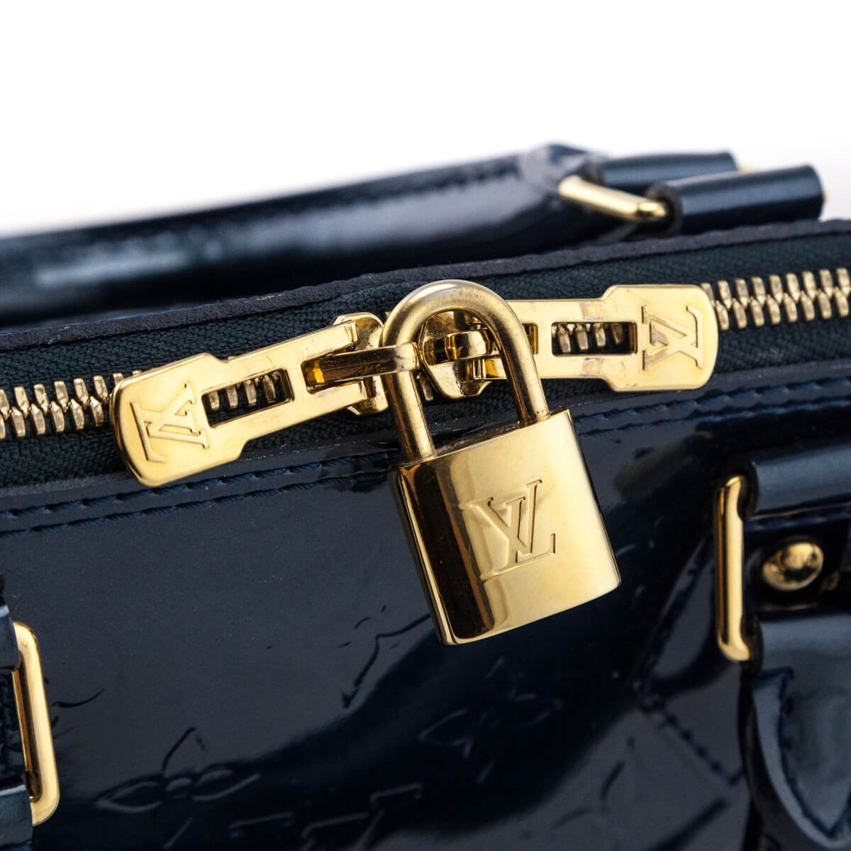 Louis Vuitton Bleu Nuit Monogram Vernis Alma PM