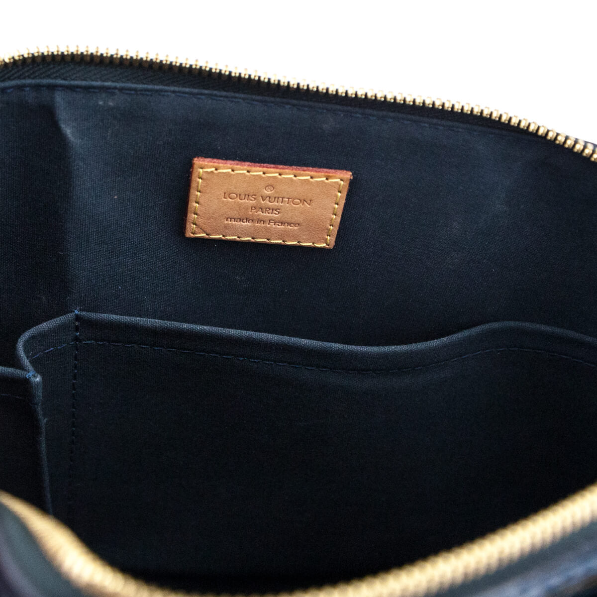 Louis Vuitton Bleu Nuit Monogram Vernis Alma PM