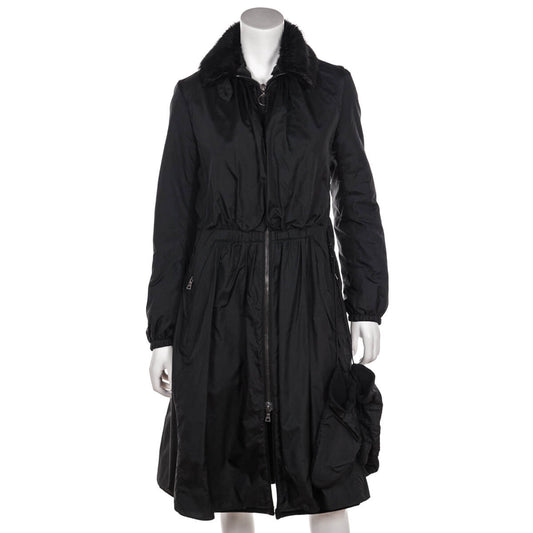 Prada Black Nylon Parka Size L | IT 44