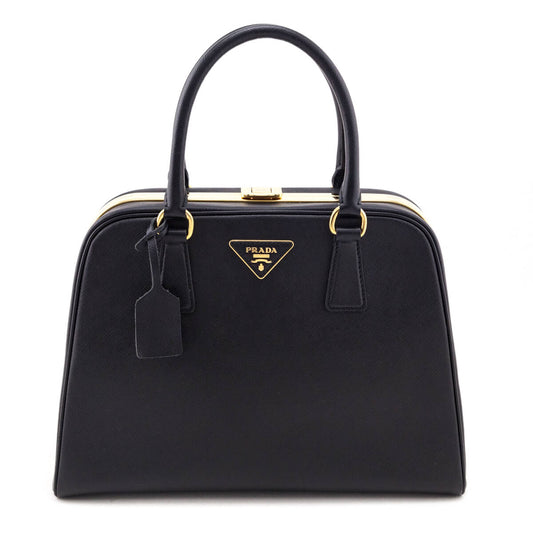 Prada Black Saffiano Pyramid Bag