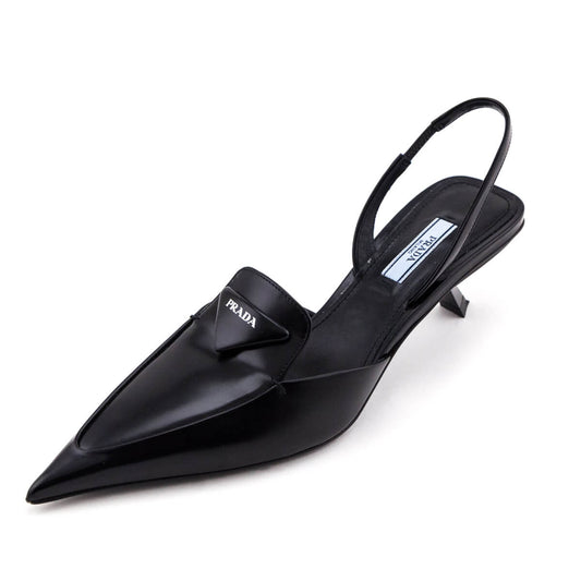 Prada Black Slingback Pumps Size US 8 | EU 38