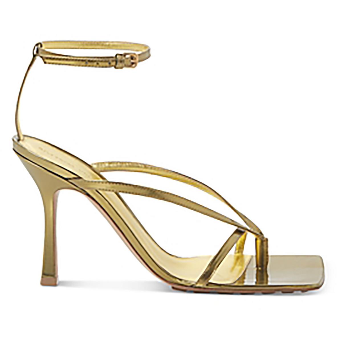 608835V2BG0 Womens Strappy Leather Ankle Strap