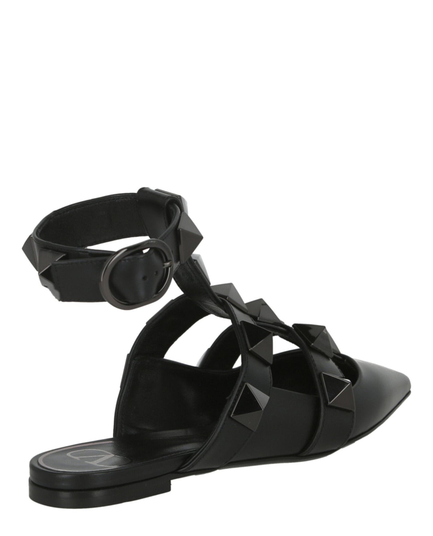 Valentino Womens Roman Stud Ballerina Shoes