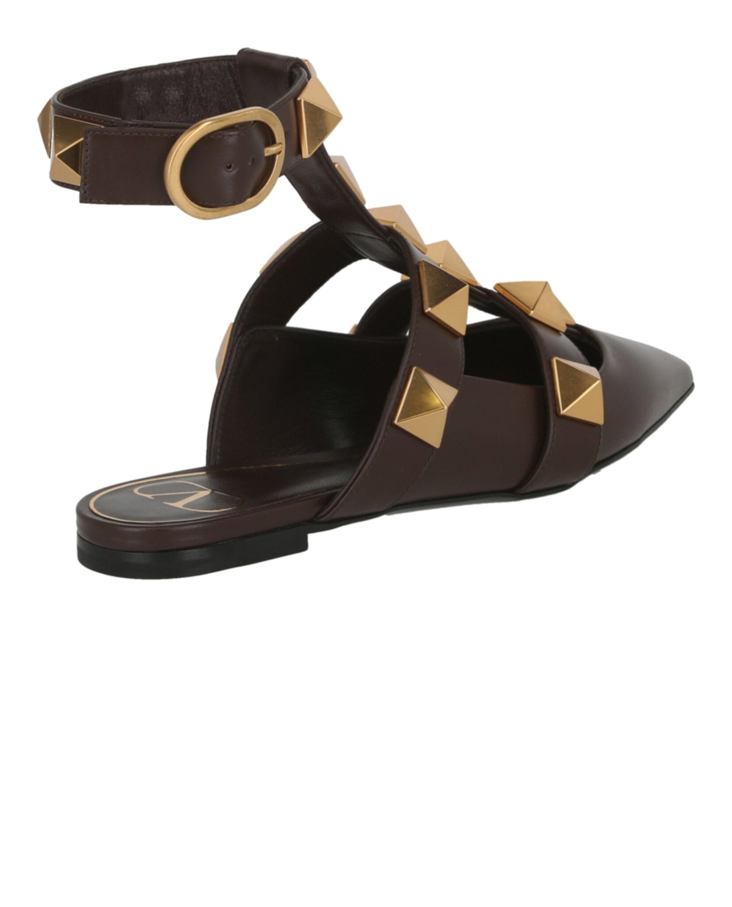 Valentino Womens Roman Stud Ballerina Shoes