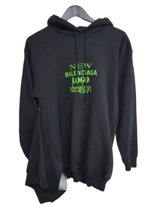 Balenciaga New Logo Hoodie Black