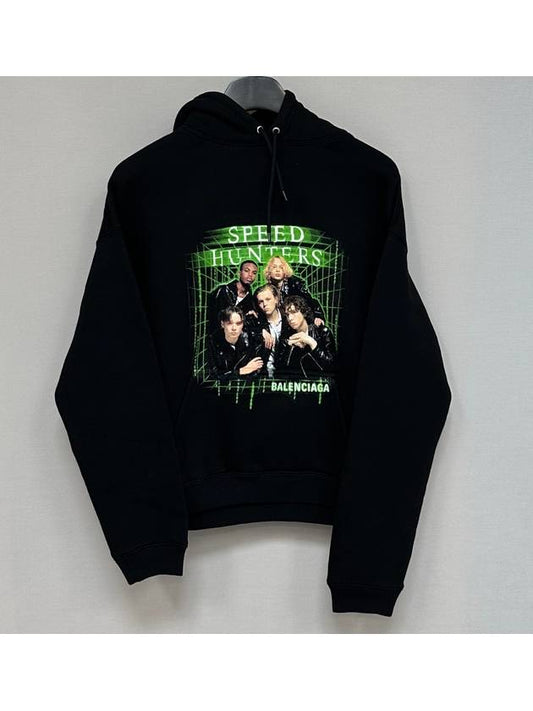 Balenciaga Cotton Speedhunter Print Hoodie
