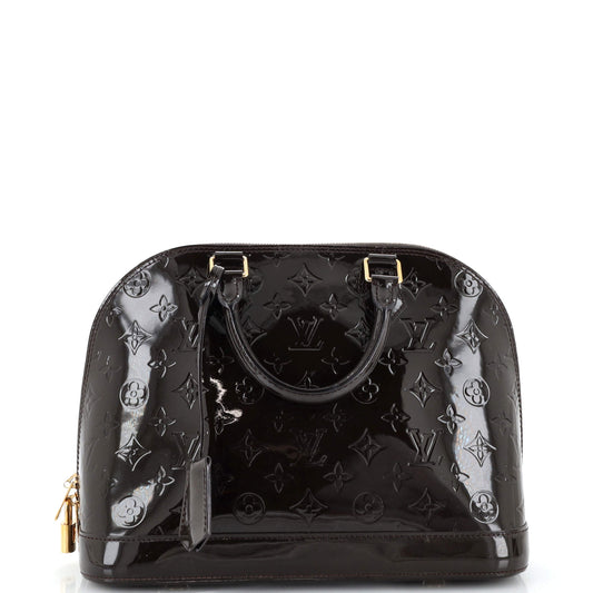 Alma Handbag Monogram Vernis PM