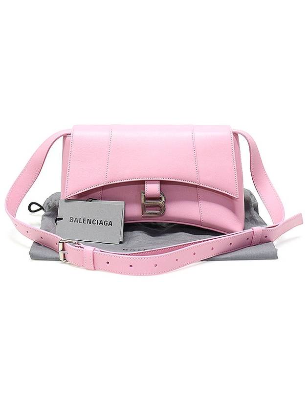 Balenciaga 671355 Candy Pink Supple Calfskin Hourglass Downtown XS Small Shoulder Bag