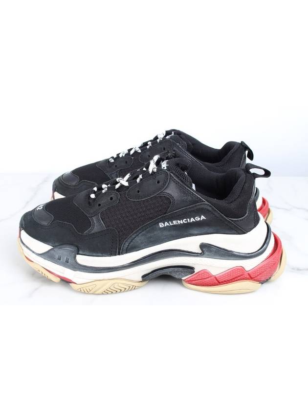 Balenciaga Triple S black red sneakers 41 5 265
