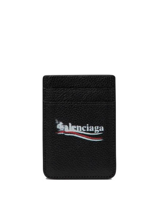Balenciaga Cash Magnet Card Wallet Black
