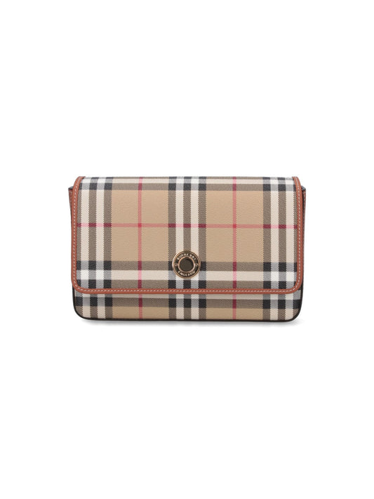 Burberry Women Check Shoulder Bag
