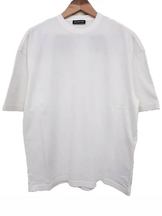 Balenciaga Back Logo Short Sleeve T-Shirt White