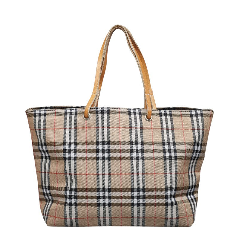 Burberry Nova Check Tortoise Shoulder Bag Beige Nylon Leather  Burberry