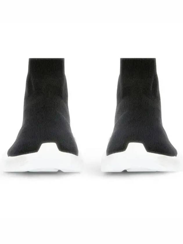 Balenciaga Speed 2.0 Graffiti Knit High Top Sneakers Black