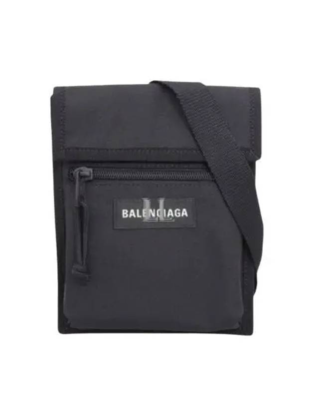 Balenciaga Explorer Small Strap Nylon Cross Bag Black