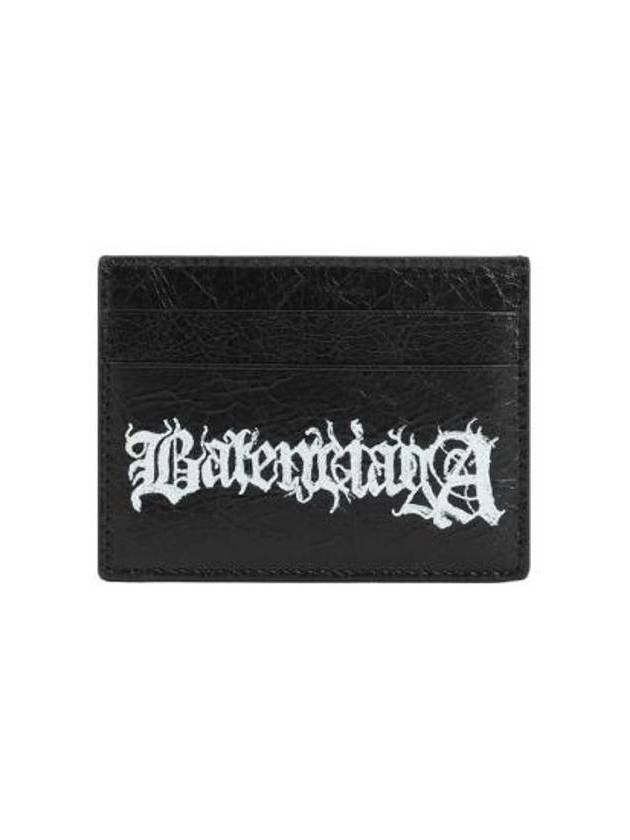 Balenciaga Cash DIY Metal Card Wallet Black White