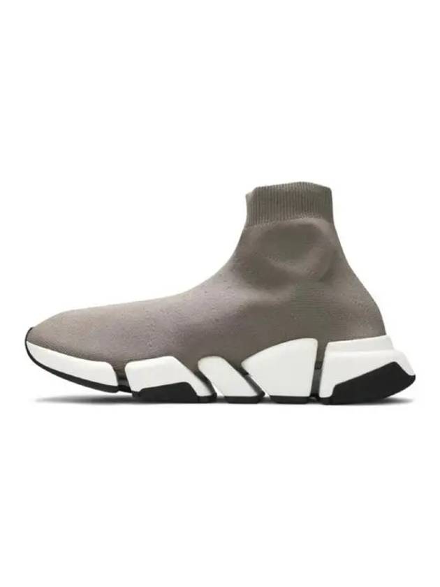 Balenciaga Speed 2.0 High Top Sneakers Dark Beige