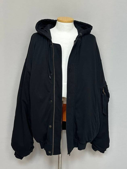 Balenciaga padded bomber hoodie 110