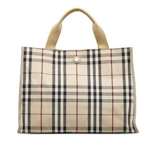 Burberry Nova Check Handbags Beige Canvas  Burberry