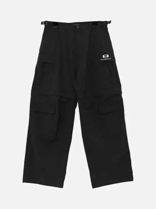 Balenciaga Unity Sports Icon Cargo Straight Pants Black