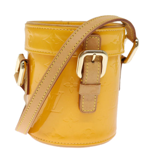 LOUIS VUITTON Monogram Vernis Astor Place Shoulder Bag Jaune M91100 bs14573