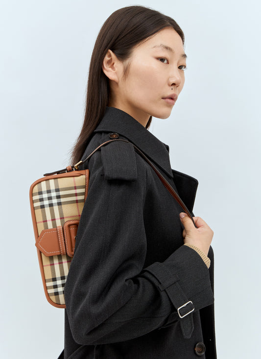 Burberry Women Check Sling Shoulder Bag