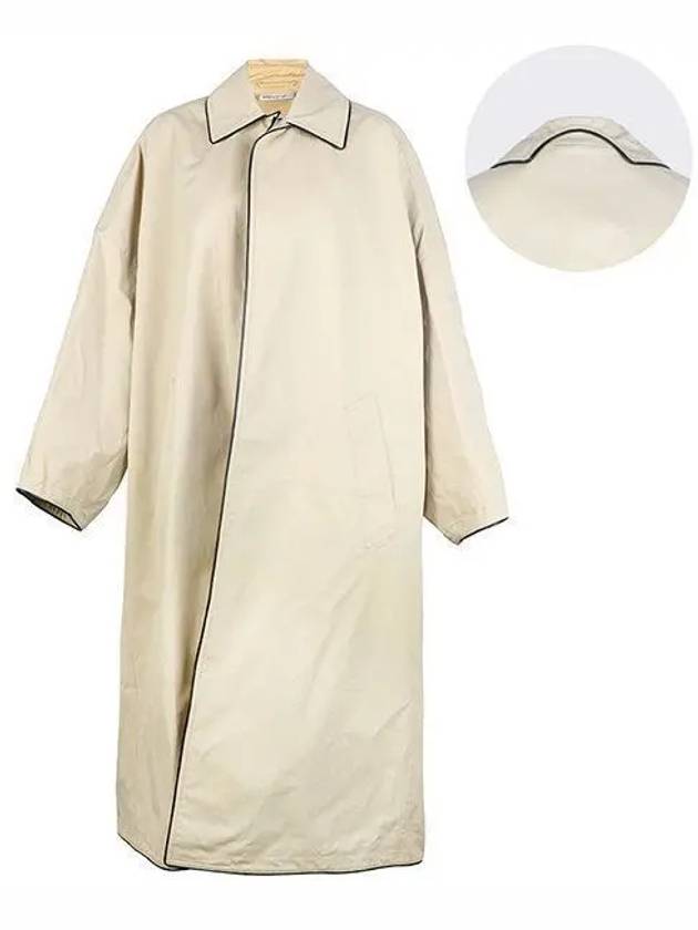 Balenciaga Cocoon Belted Coat Beige