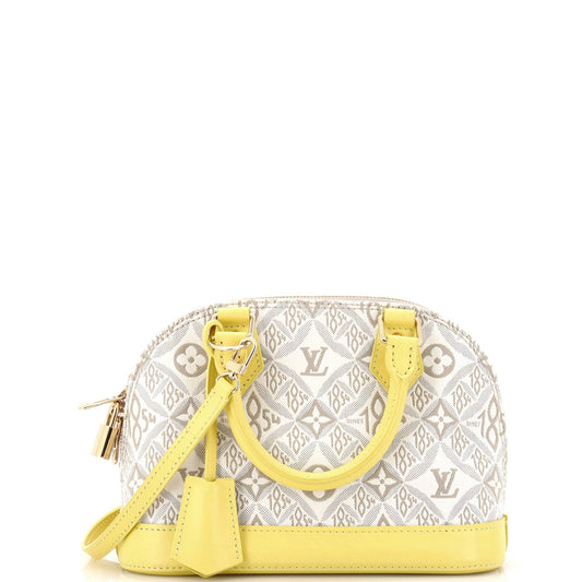 Alma Handbag Limited Edition Since 1854 Monogram Jacquard BB