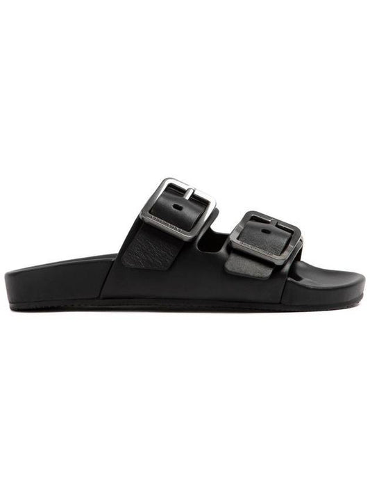 Balenciaga Mallorca Strap Slippers Black