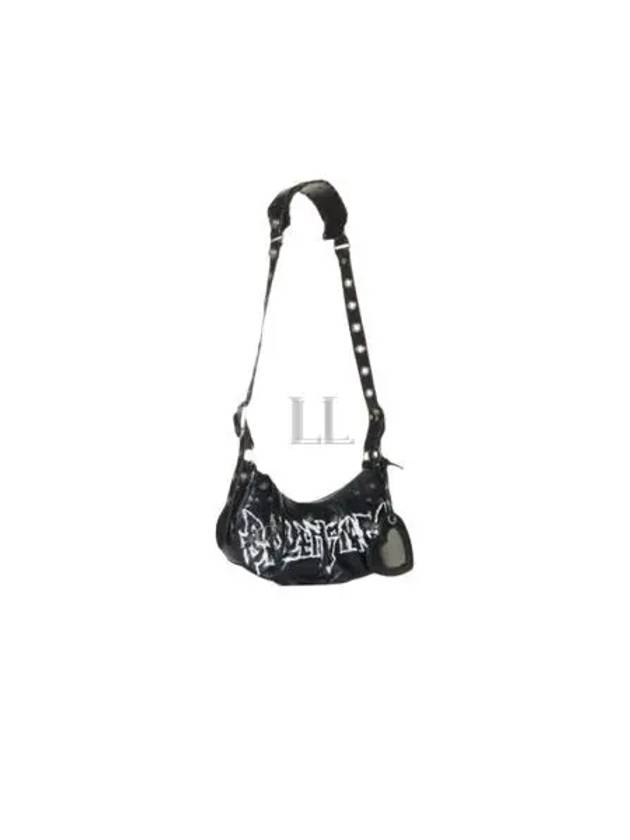 Balenciaga Le Cargol XS DIY Metal Lambskin Shoulder Bag Black