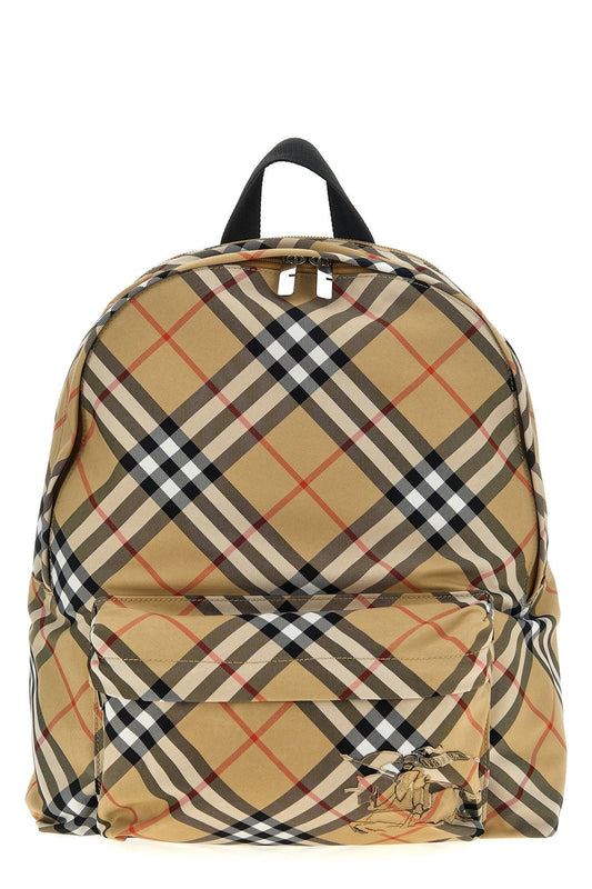 Burberry Men Check Backpack