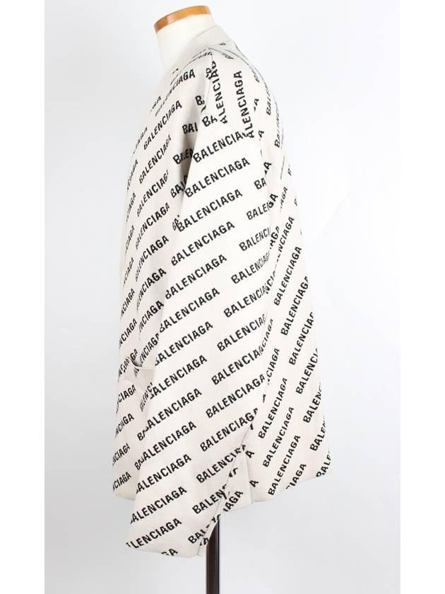 Balenciaga All over multi logo cardigan L