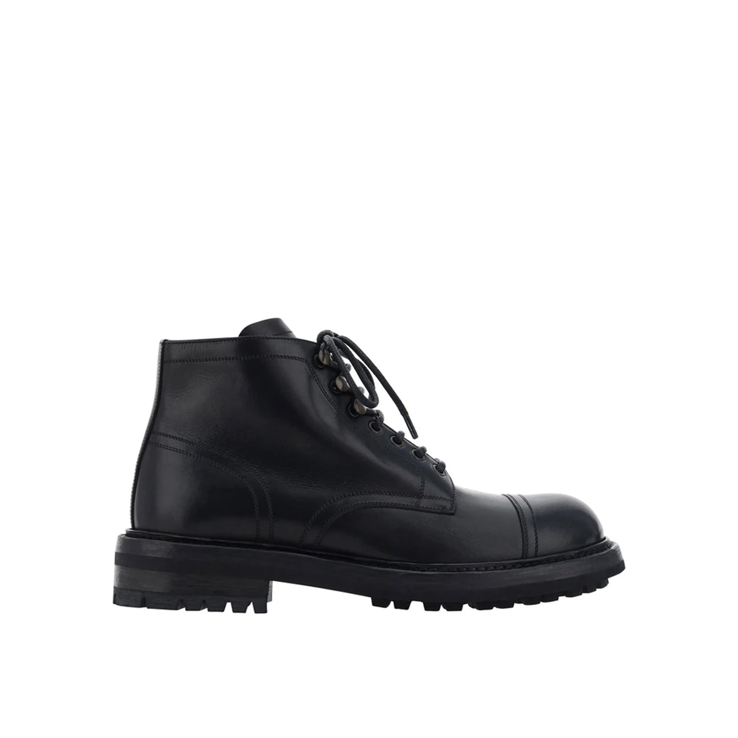 Dolce & Gabbana Lace-Up Leather Boots Men