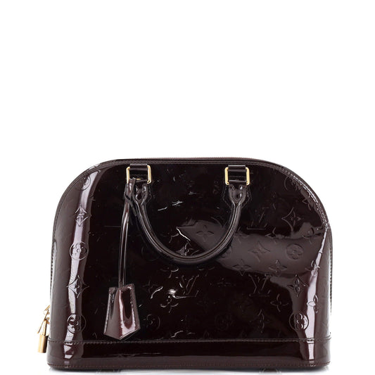 Alma Handbag Monogram Vernis PM