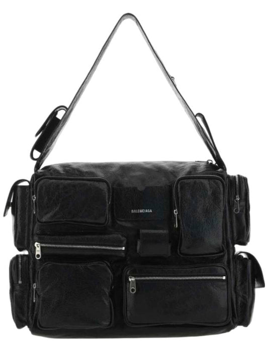 Balenciaga Superbusy Large Shoulder Bag Black