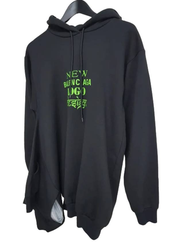 Balenciaga New Logo Hoodie Black