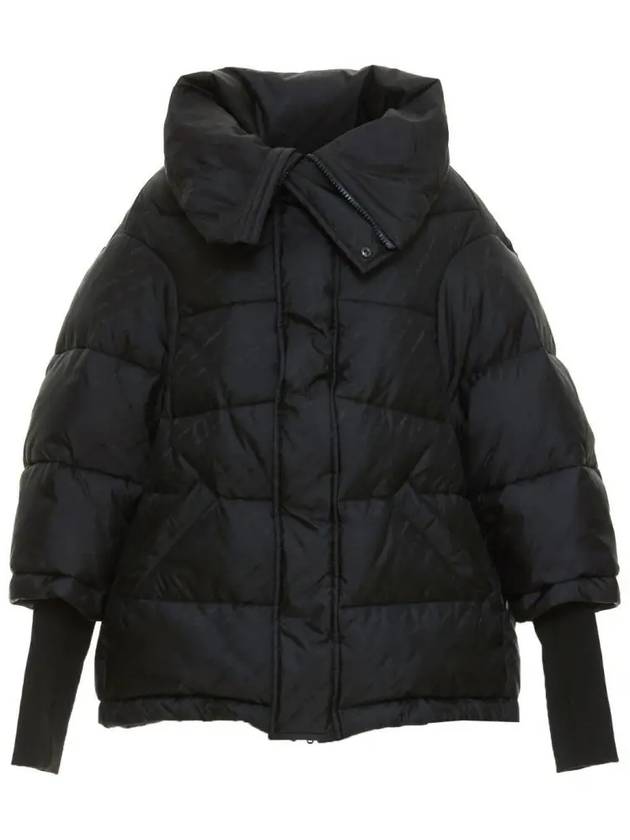 Balenciaga Women's Swing Logo Puffer Down Padding Black