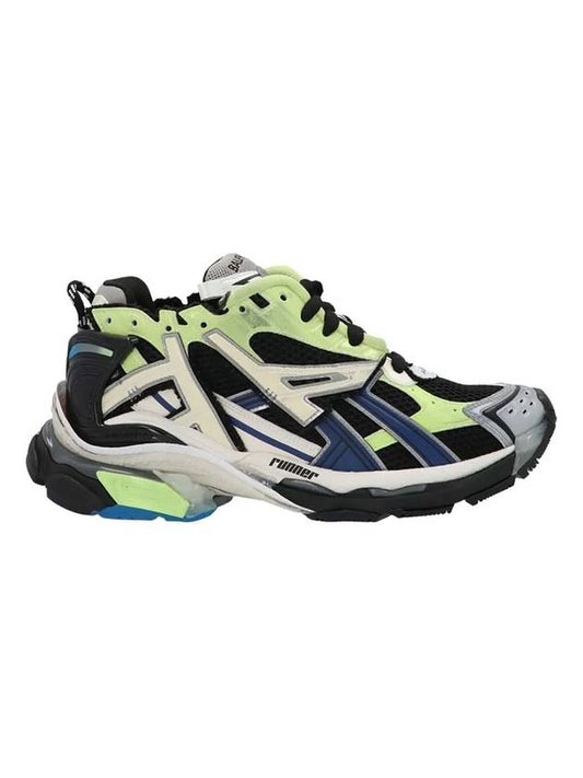 Balenciaga Runner Low Top Sneakers Green Black Blue