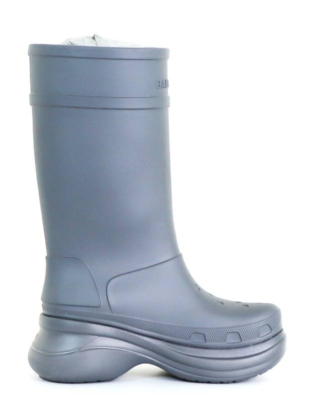 Balenciaga 42 BB x Crocs Men s Clog Logo Rubber Boots Gray