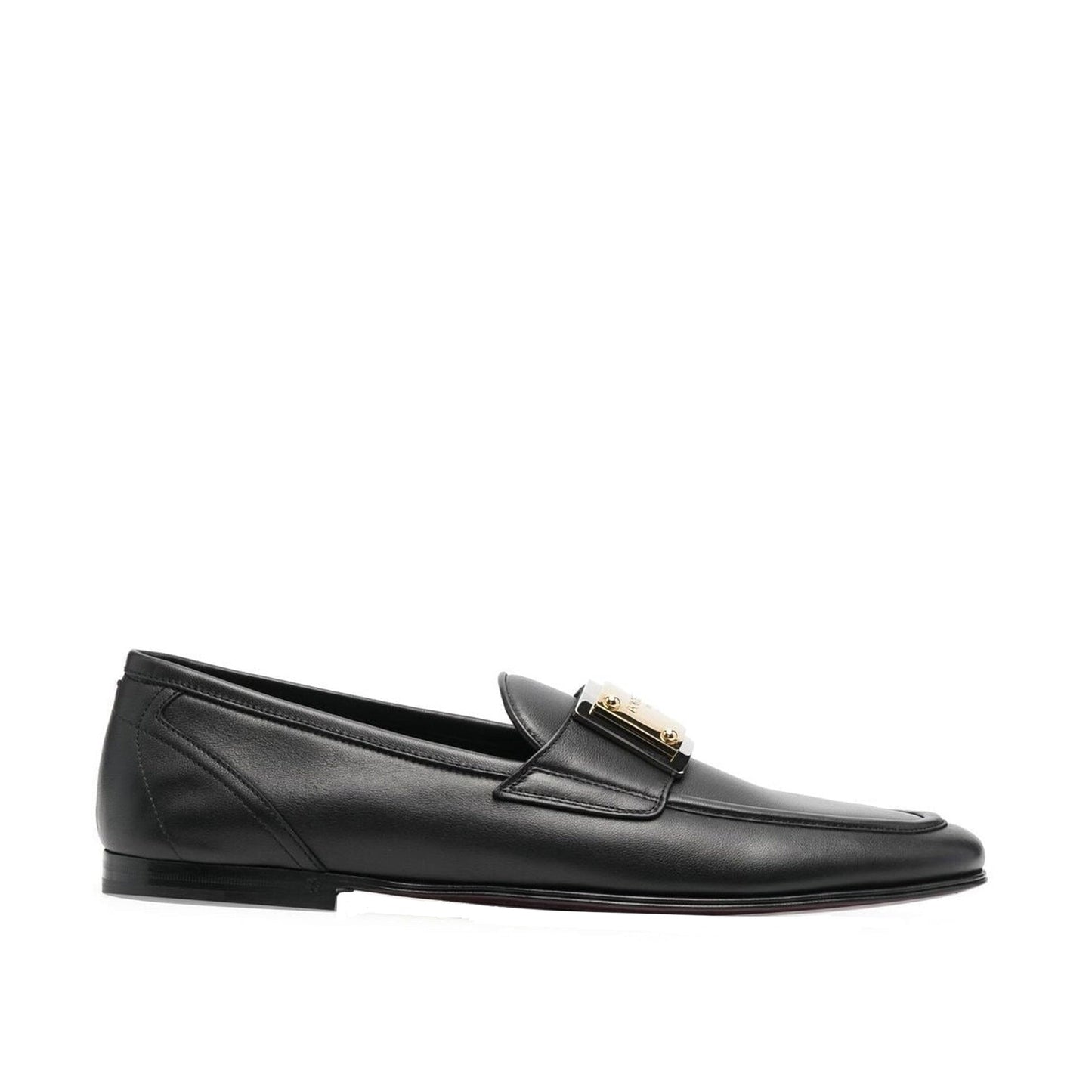 Dolce & Gabbana Leather Logo Loafers Men