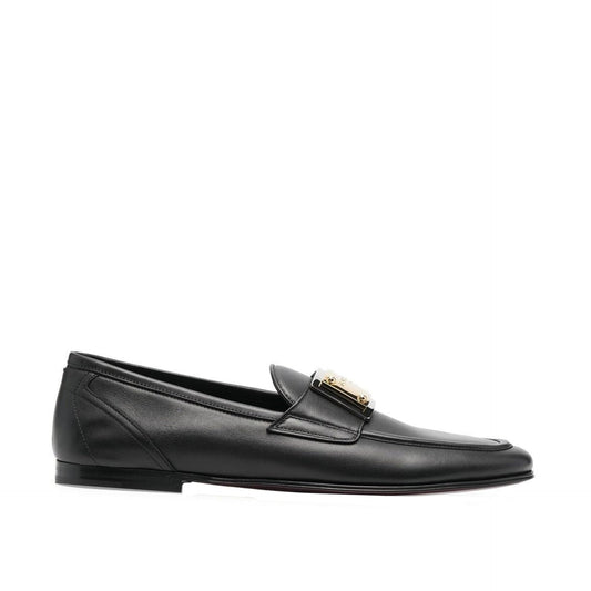 Dolce & Gabbana Leather Logo Loafers Men
