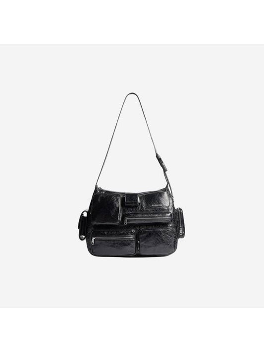 Balenciaga Super Busy Messenger Bag Black