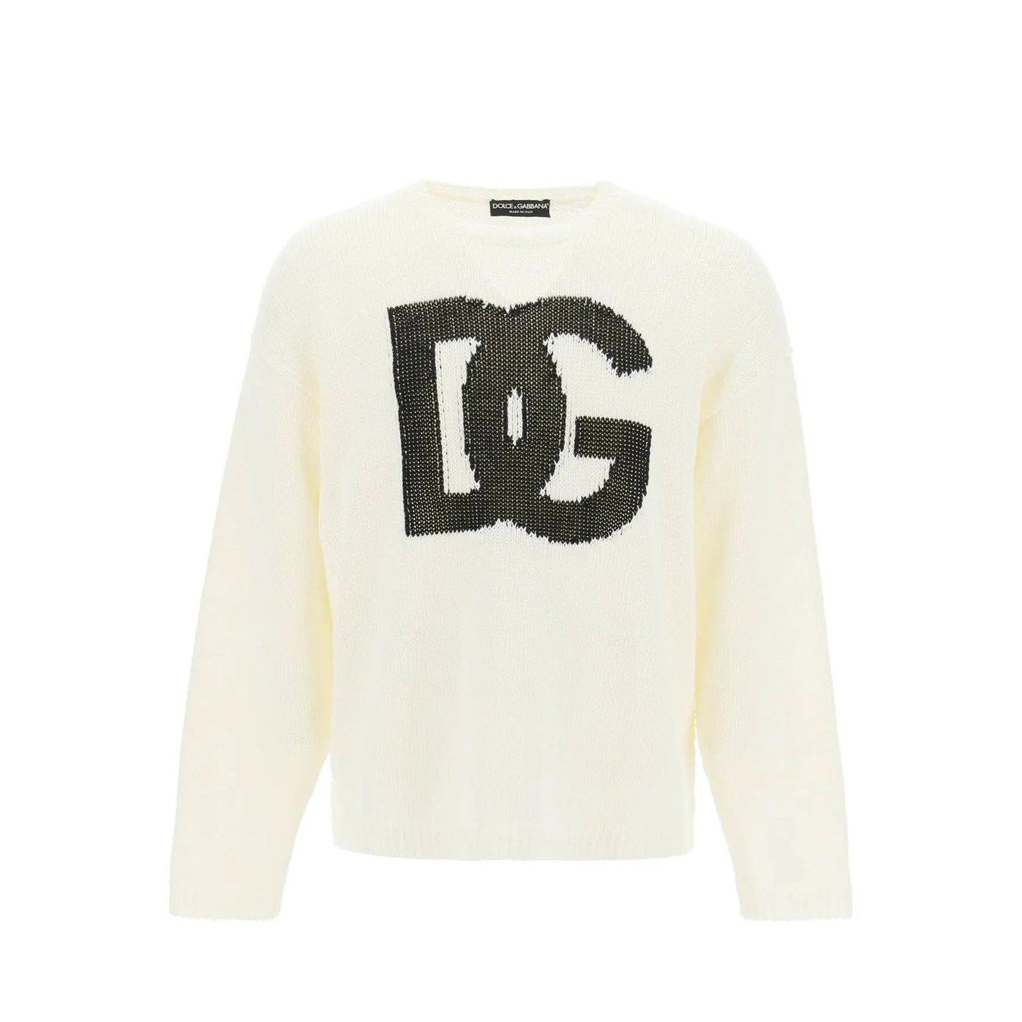 Dolce & Gabbana Linen Logo Sweater Men
