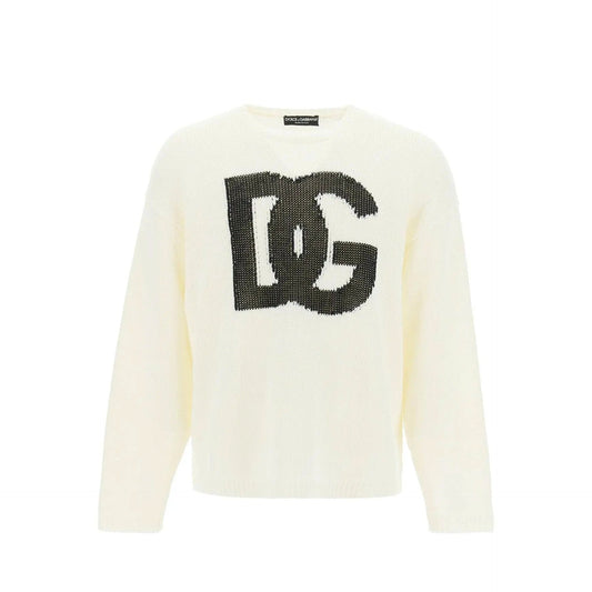 Dolce & Gabbana Linen Logo Sweater Men