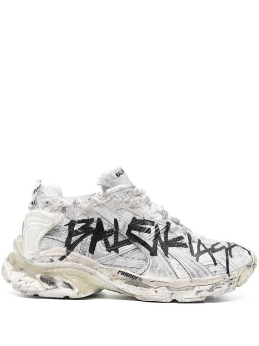 Balenciaga Runner Graffiti Low Top Sneakers White