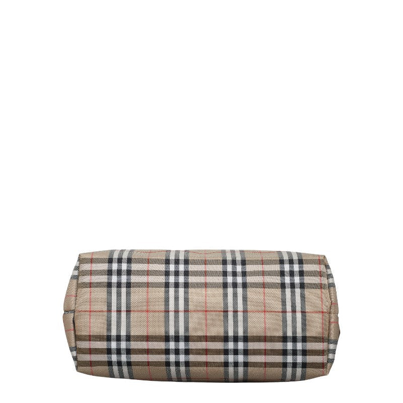 Burberry Nova Check Tortoise Shoulder Bag Beige Nylon Leather  Burberry