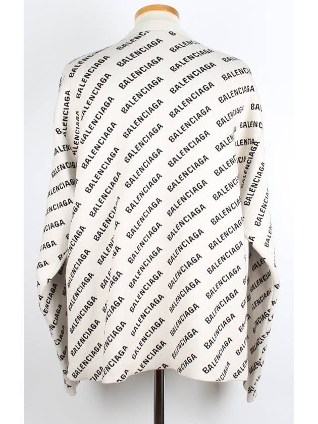 Balenciaga All over multi logo cardigan L